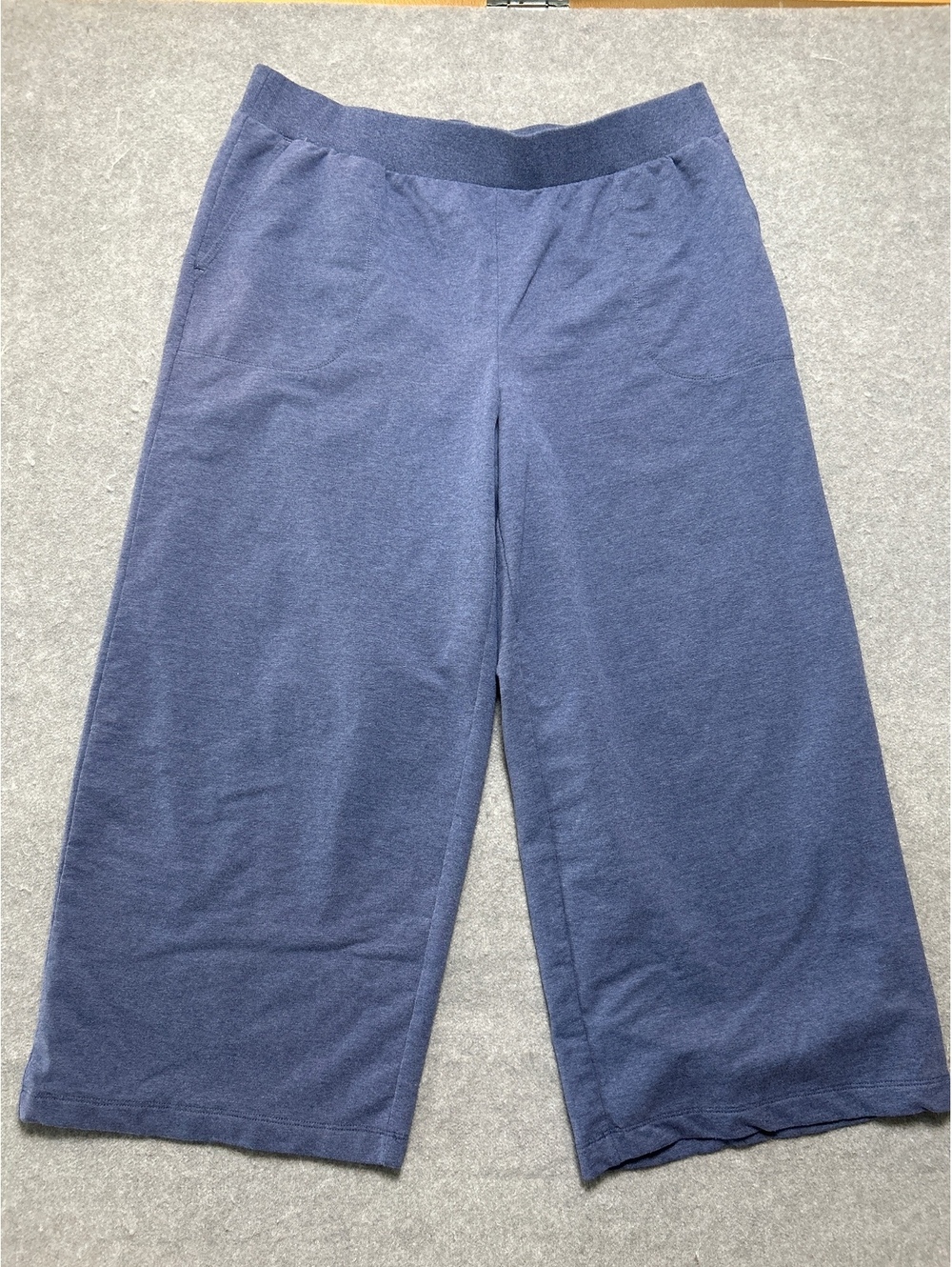 J.Jill Blue Wide Leg Cropped Pants Size Large